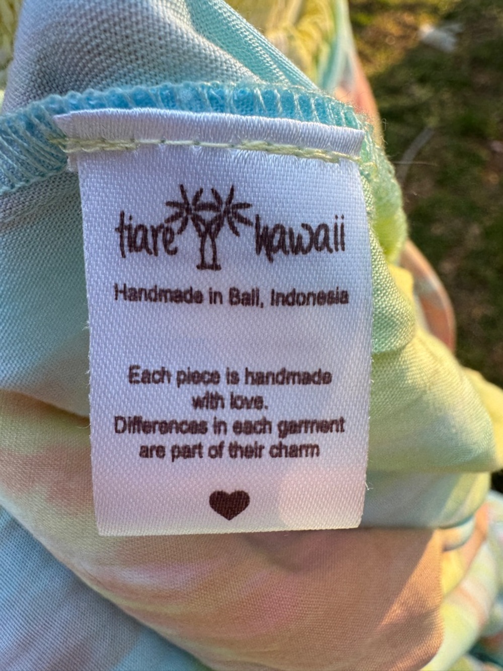 🌺 Tiare Hawaii Naia Smocked Halter Maxi Dress Bali Summer Boho Beach Resort ☀️ - Picture 12 of 12